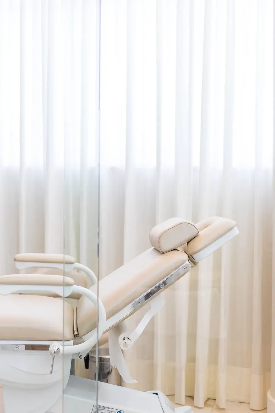 Sala de procedimentos da clínica de dermatologia